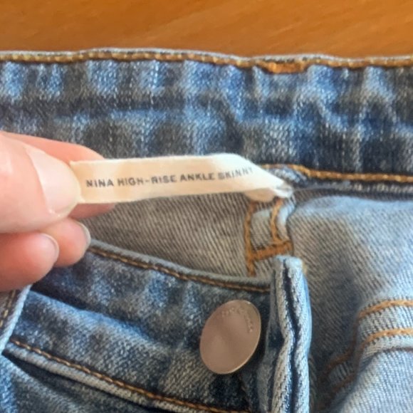 🌺 SOLD rag & bone Nina Highrise Skinny Farrow Button Fly - Picture 7 of 12